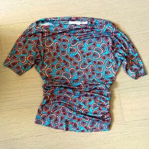 DVF Draping Silk Top